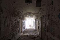 abandoned sanatorium corridor