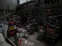 Abandoned School Gym Flint MI 