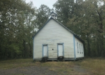 Abandoned school in the Ouachita National Forest in Ava AR 
