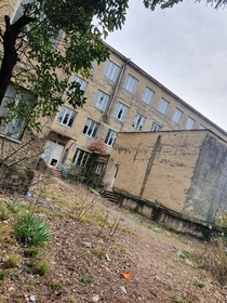 Abandoned school where satanists often hang out