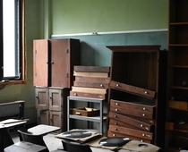 Abandoned science classroom Antioch College Ohio