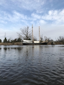 Abandoned ship on the Cape Fear River