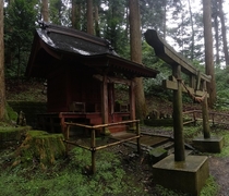 Abandoned shrine at Hiraizumi