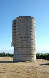 Abandoned silo near Arvin California 