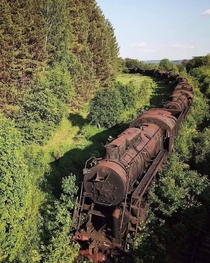 Abandoned Soviet era train