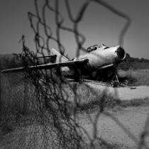 Abandoned soviet fighter jet in Plovdiv