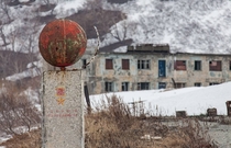 Abandoned Soviet garrison town Bechevinka Kamchatka Russia