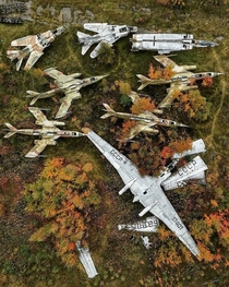 Abandoned soviet jets