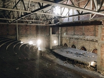 Abandoned Soviet theater in Baku Azerbaijan