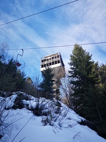 Abandoned Soviet tower on abandoned ski slope - Bulgaria