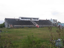 Abandoned stadium in Kamchatka