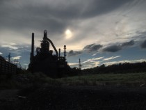 Abandoned steel mill in Bethlehem PA 