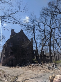 Abandoned stone castle New York