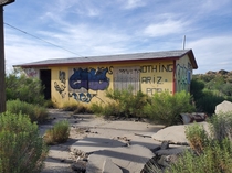 Abandoned store in Nowhere Arizona actual town name according to mapquest population 