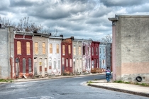 Abandoned street Baltimore Maryland 