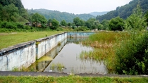Abandoned swimming pool in Ndrag Romania