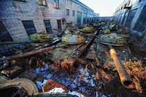 Abandoned Tank Repair Factory in Ussuriysk Russia