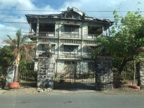 Abandoned three story house in the Philippines