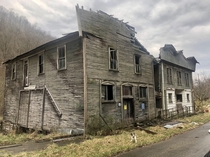 Abandoned town in Exchange WV cameo by my dog