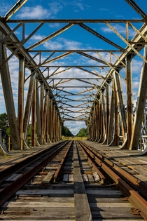 Abandoned train bridge