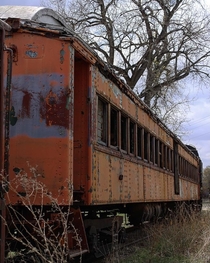 Abandoned Train Car in the Midwest