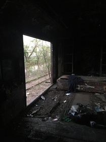 Abandoned train car Lambertville NJ 