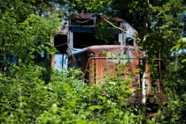 Abandoned train in Albany NY 
