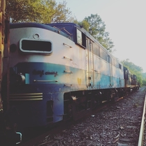 Abandoned train in Hawley PA