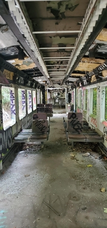 Abandoned Train in Oviedo Spain 