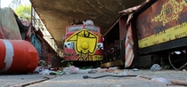 Abandoned train ride in Mexico City 