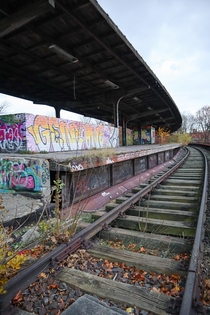 Abandoned train station in Berlin Germany  OC
