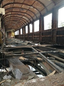 abandoned train vagon tatranska lomnica slovakia