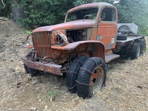 Abandoned truck San Bernardino County California