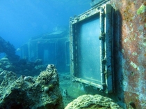 Abandoned underwater restaurant 