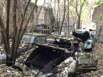 Abandoned vehicles Boussu Belgium 