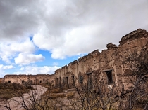 Abandoned village in Northern Mexico This place once hosted Pancho Villa and his group on their way to and from Texaswhere they still chase him to this day