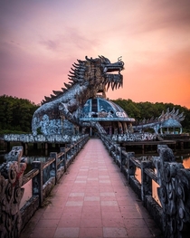 Abandoned water park in Hue Vietnam