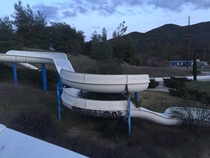 Abandoned waterpark in southern california mountains