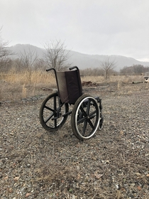 Abandoned wheelchair