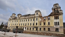 Abandoned Workers barracks in Sarajevo Bosnia