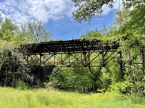 Abandoned -year-old Foundry Branch Trolley Trestle near Georgetown Washington DC