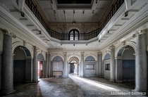 Administration Lobby at abandoned state hospital 