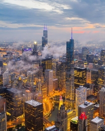 Aerial of Chicago Illinois