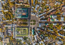 Aerial view Kostroma Russia