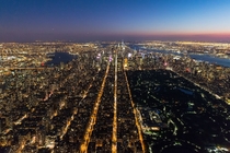 Aerial view of Manhattan in  by Iwan Baan 