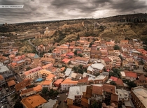 Aerial view of Old Tbilisi by Giorgi Shermazanashvili - Tbilisi Georgia 