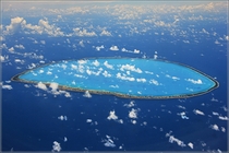 Aerial view of Tikehau Atoll part of the Tuamotu Archipelago French Polynesia  Antje Musel