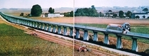 Aerotrain and its test track near Orlans France 