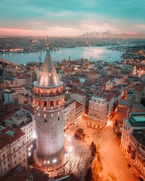 After the sunset Galata stanbul