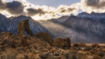 Alabama Hills California in the late Afternoon 